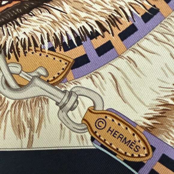HERMES Jour de Casting 70cm Silk Scarf - Picture 6 of 12